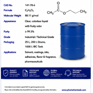 Ethyl Acetate – Industrial & Commercial Grade